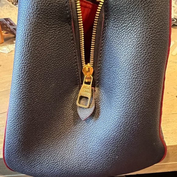 Louis Vuitton Navy Monogram Empreinte Montaigne MM - Picture 6 of 17